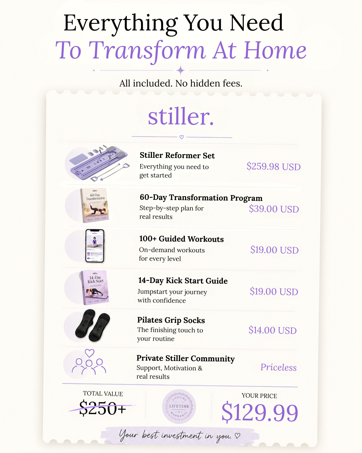Reformer Pilates Set + 14-Day Kickstart Bundle