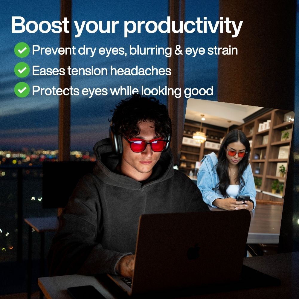 red lens blue light glasses